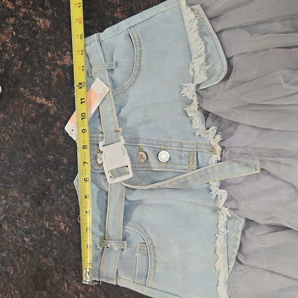 Denim Tulle Skirt - Picture 8 of 8
